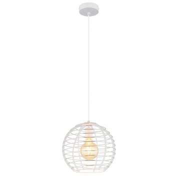 Globo Nesa Hanglamp Wit, 1-licht