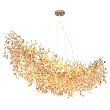 Globo Queena Kroonluchter Goud, 16-lichts