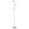 Globo Planta Staande lamp houtlook, Zandkleurig, 3-lichts