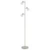 Globo Planta Staande lamp houtlook, Zandkleurig, 3-lichts