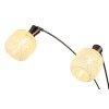 Globo Brokana Staande lamp Chroom, Zwart, 3-lichts