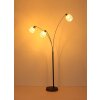 Globo Brokana Staande lamp Chroom, Zwart, 3-lichts