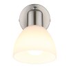 Globo Malte Wandlamp, Muurspot Nikkel mat, 1-licht