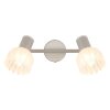Globo Planta Plafondlamp houtlook, Zandkleurig, 2-lichts