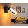 Globo Alonso Wandlamp, Muurspot Zwart, 1-licht