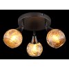 Globo Frosta Plafondlamp Chroom, Zwart, 3-lichts