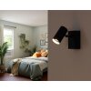 Globo Este Wandlamp, Muurspot LED Chroom, Zwart, 1-licht