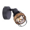 Globo Malik Wandlamp, Muurspot Zwart, 1-licht