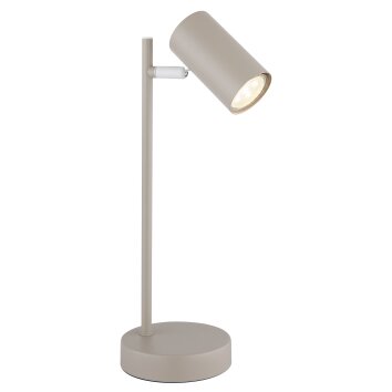 Globo Robby Tafellamp Zandkleurig, 1-licht