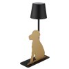 Globo Furri Tafellamp LED Goud, Zwart, 1-licht