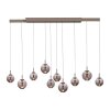 Paul Neuhaus Verlichting E-Infinity Hanglamp LED Brons, 10-lichts, Afstandsbediening