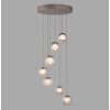 Paul Neuhaus Verlichting Popup Hanglamp LED Brons, 7-lichts, Afstandsbediening