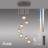 Paul Neuhaus Verlichting Popup Hanglamp LED Brons, 7-lichts, Afstandsbediening