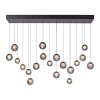 Paul Neuhaus Verlichting Popup Hanglamp LED Grijs, 19-lichts, Afstandsbediening