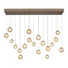 Paul Neuhaus Verlichting Popup Hanglamp LED Brons, 19-lichts, Afstandsbediening