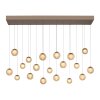 Paul Neuhaus Verlichting Popup Hanglamp LED Brons, 19-lichts, Afstandsbediening