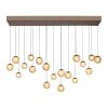 Paul Neuhaus Verlichting Popup Hanglamp LED Brons, 19-lichts, Afstandsbediening