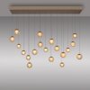 Paul Neuhaus Verlichting Popup Hanglamp LED Brons, 19-lichts, Afstandsbediening