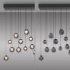 Paul Neuhaus Verlichting Popup Hanglamp LED Grijs, 13-lichts, Afstandsbediening