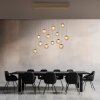 Paul Neuhaus Verlichting Popup Hanglamp LED Brons, 13-lichts, Afstandsbediening