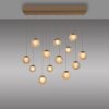 Paul Neuhaus Verlichting Popup Hanglamp LED Brons, 13-lichts, Afstandsbediening
