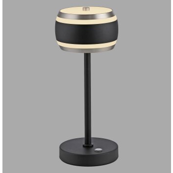 Paul Neuhaus Verlichting Rings Tafellamp LED Zwart, Transparant, Helder, 1-licht