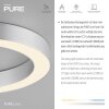 Paul Neuhaus Verlichting Round Plafondlamp LED Transparant, Helder, 1-licht, Afstandsbediening