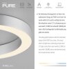 Paul Neuhaus Verlichting Round Plafondlamp LED Transparant, Helder, 1-licht, Afstandsbediening