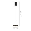 Lichten Direct PLATA Hanglamp LED Zwart, 1-licht