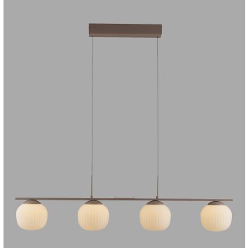Lichten Direct NAMI Hanglamp LED Zandkleurig, 4-lichts