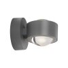 Lichten Direct AKKU-CHIA Wandlamp LED Zilver, 2-lichts, Afstandsbediening