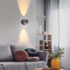 Lichten Direct AKKU-CHIA Wandlamp LED Zilver, 2-lichts, Afstandsbediening