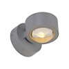 Lichten Direct AKKU-CHIA Wandlamp LED Zilver, 2-lichts, Afstandsbediening