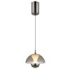 Globo Bernie Hanglamp LED Chroom, Zwart, 1-licht, Bewegingsmelder