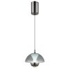 Globo Bernie Hanglamp LED Chroom, Zwart, 1-licht, Bewegingsmelder