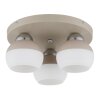 Globo Ragusa Plafondlamp Chroom, Wit, 3-lichts