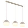 Globo Ragusa Hanglamp Chroom, Wit, 3-lichts