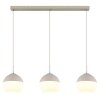 Globo Ragusa Hanglamp Chroom, Wit, 3-lichts
