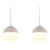 Globo Ragusa Hanglamp Chroom, Wit, 3-lichts