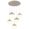 Globo Ragusa Hanglamp Chroom, Wit, 5-lichts
