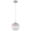 Globo Ragusa Hanglamp Chroom, Wit, 1-licht