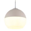 Globo Ragusa Hanglamp Chroom, Wit, 1-licht
