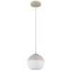 Globo Ragusa Hanglamp Chroom, Wit, 1-licht