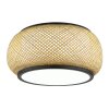 Globo Bambora Plafondlamp LED Zwart, 1-licht