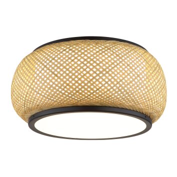 Globo Bambora Plafondlamp LED Zwart, 1-licht