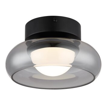 Globo Carlene Plafondlamp LED Zwart, 1-licht