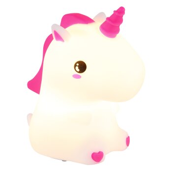 Globo Unicorn Tafellamp LED Roze, Wit, 1-licht
