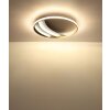 Globo Constance Plafondlamp LED Chroom, Zwart, 1-licht