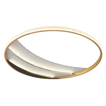 Globo Constance Plafondlamp LED Chroom, Zwart, 1-licht