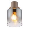 Globo Walton Plafondlamp, Plafondspot, Wandlamp, Muurspot Bruin, Chroom, 1-licht